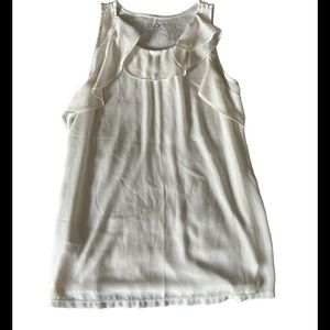 Loft Sleeveless Cream Tank Top Size Small
